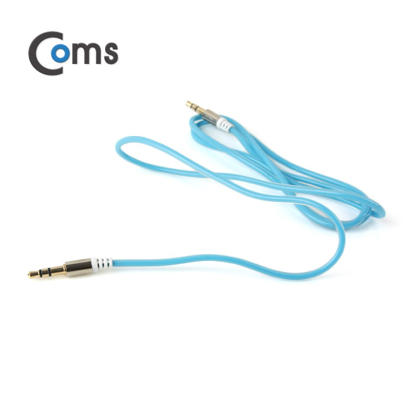 Coms 스테레오 케이블 (3.5) 1M 슬림형/Sky Blue/Stereo