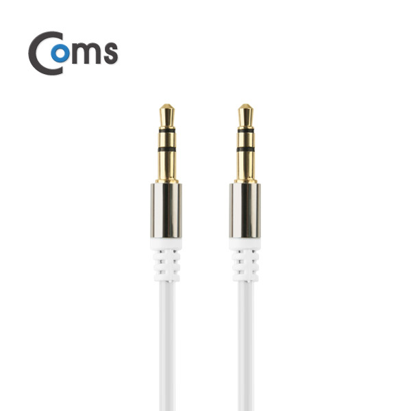 Coms 스테레오 케이블 (3.5) 1M 슬림형/White/Stereo