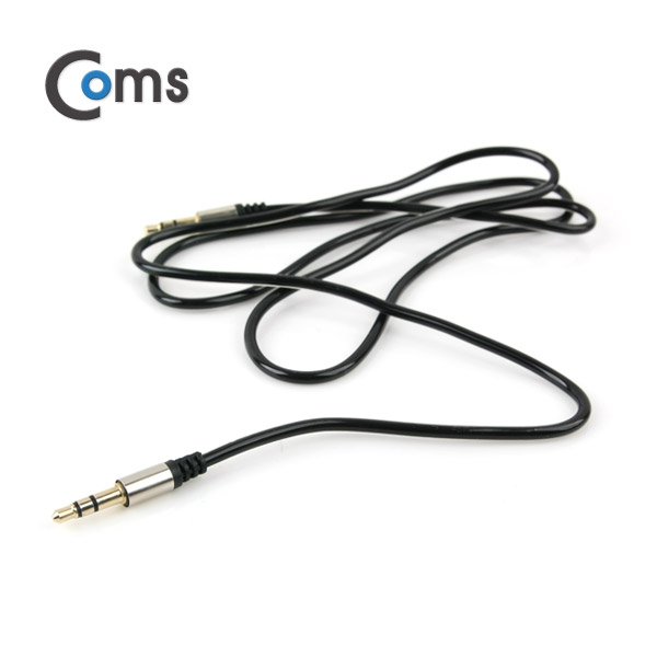 Coms 스테레오 케이블 (3.5) 1M 슬림형/Black/Stereo