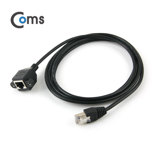 Coms RJ45 포트 연장(MF) 2M (브라켓 연결용/판넬형)