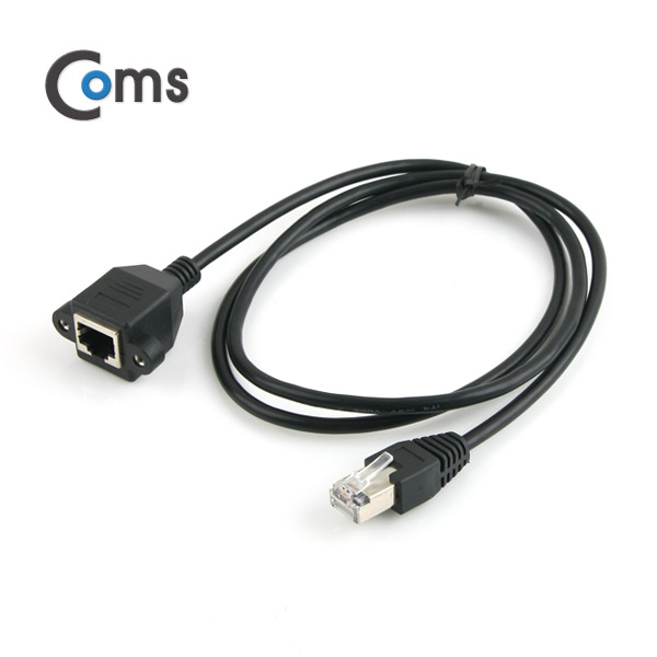 Coms RJ45 포트 연장(MF) 1M (브라켓 연결용/판넬형)