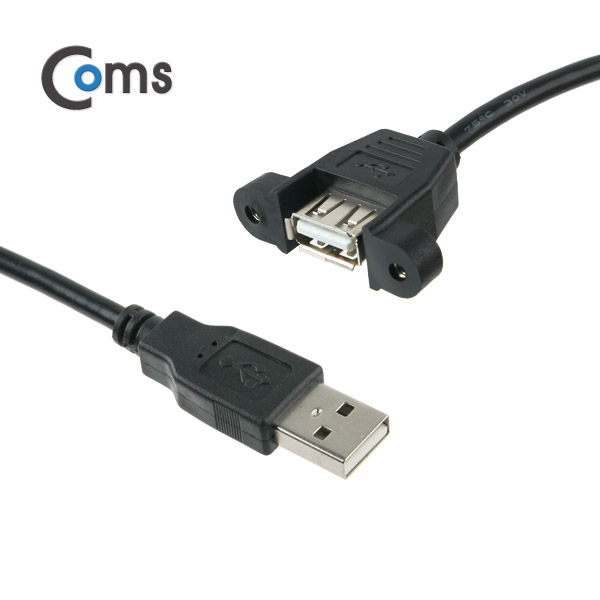 Coms USB 포트/USB A 연장(MF) 30cm (브라켓 연결용/판넬형)