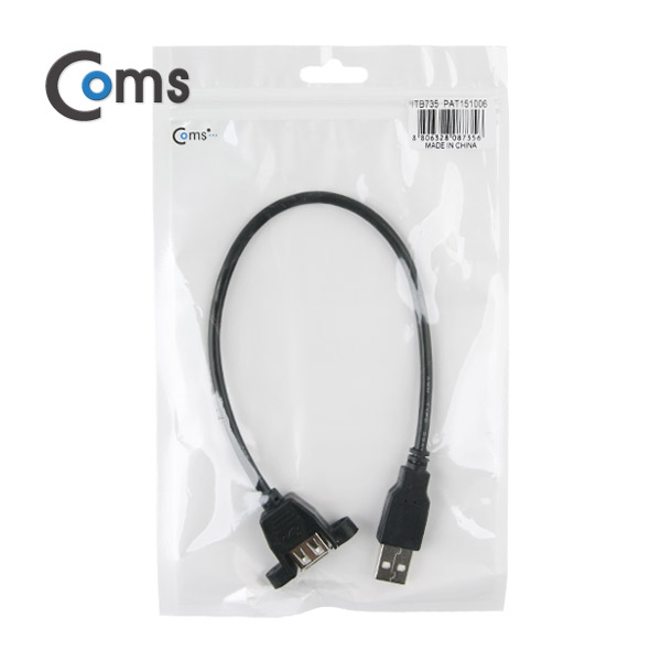 Coms USB 포트/USB A 연장(MF) 30cm (브라켓 연결용/판넬형)