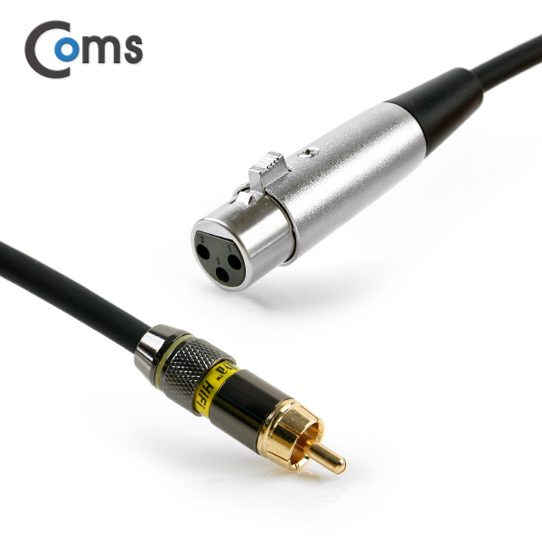 Coms 캐논 변환 케이블 1.5M (캐논 F/ RCA M)