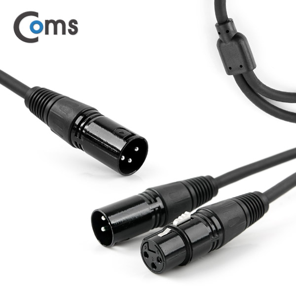 Coms 캐논 케이블 연장(Y형) 1.5M (캐논 M/M+F)