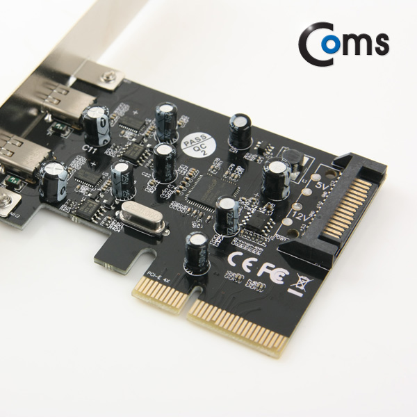 Coms USB 3.1 카드(Type C), 2포트/ PCI-E 배속