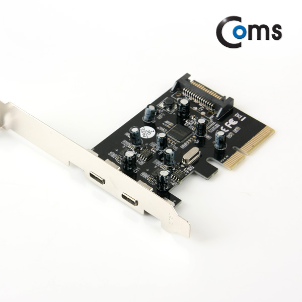 Coms USB 3.1 카드(Type C), 2포트/ PCI-E 배속