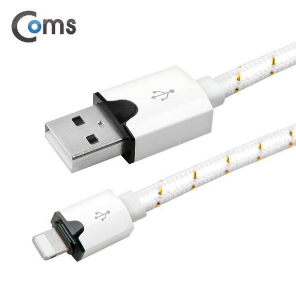 Coms 8핀 케이블(Flat형) 1M, 스네이크무늬 White