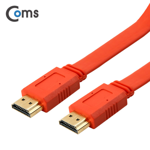Coms HDMI 케이블(FLAT) 1.5M, Orange