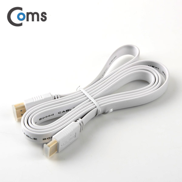 Coms HDMI 케이블(FLAT) 1.5M, White