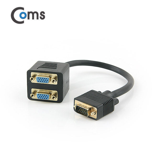 Coms 모니터 젠더(선택분배기) VGA 15M/15Fx2