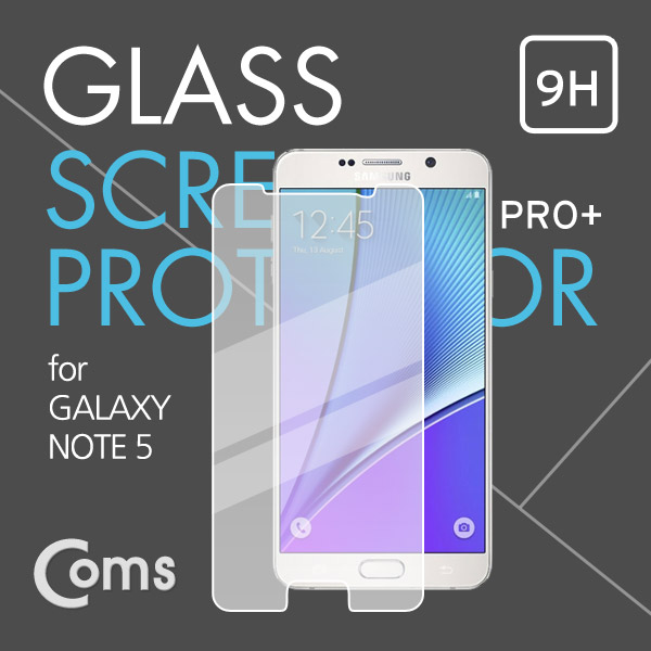 Coms 스마트폰 보호필름 (갤노트5) 강화유리