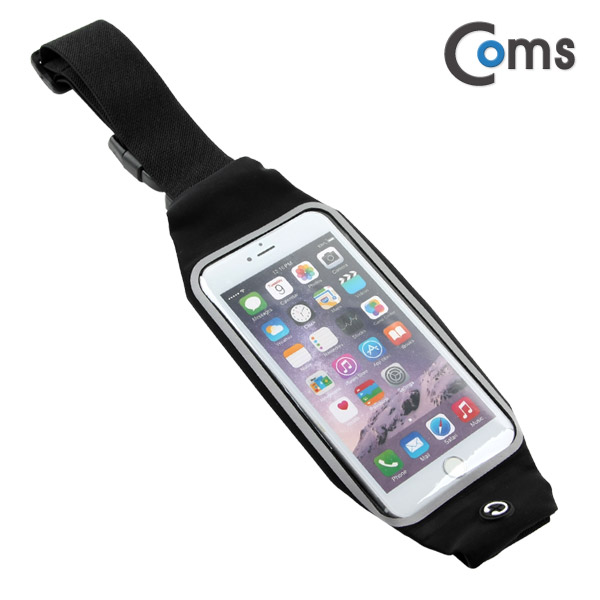 Coms 다용도 포켓 벨트, iOS SmartPhone 6Plus용/Black