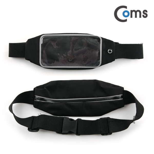 Coms 다용도 포켓 벨트, iOS SmartPhone 6Plus용/Black