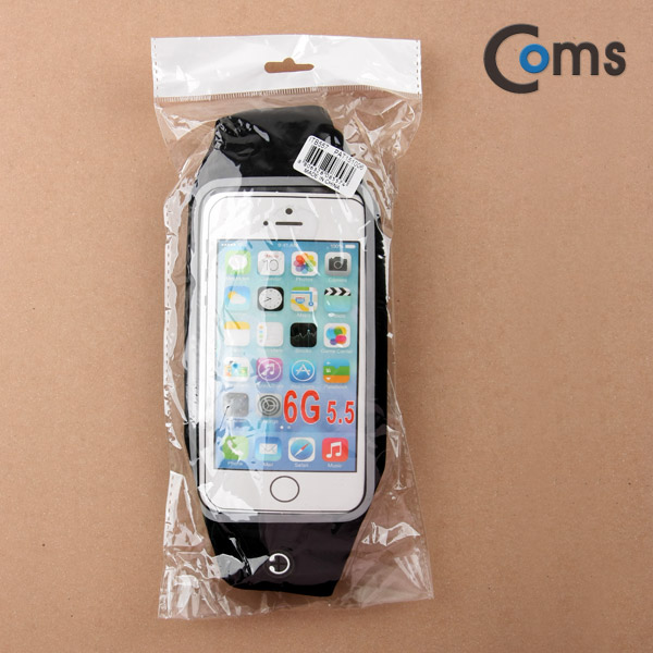 Coms 다용도 포켓 벨트, iOS SmartPhone 6Plus용/Black