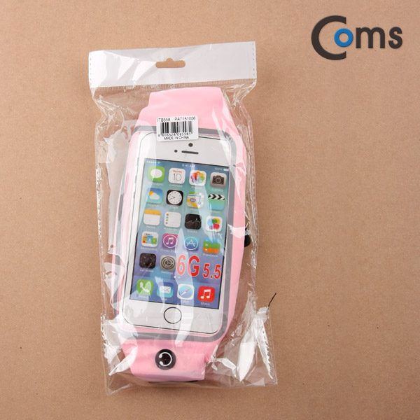 Coms 다용도 포켓 벨트, iOS SmartPhone 6Plus용/Pink