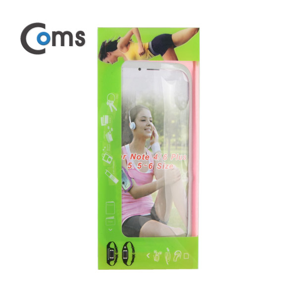 Coms 다용도 포켓 벨트(iOS SmartPhone 6용) Pink