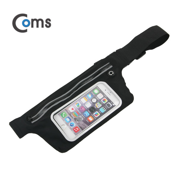 Coms 다용도 포켓 벨트(iOS SmartPhone 6용) Black