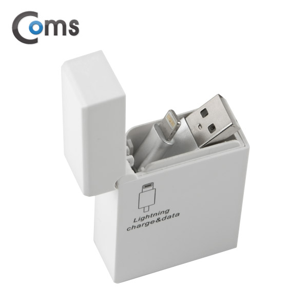 Coms 스마트폰 자동감김(라이트닝) 케이블 Box Cap형
