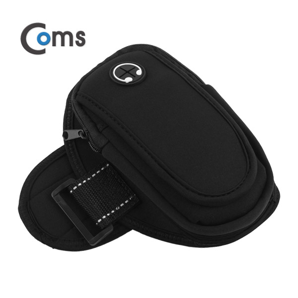 Coms 레저용 포켓(암밴드) Black/이어폰 홀
