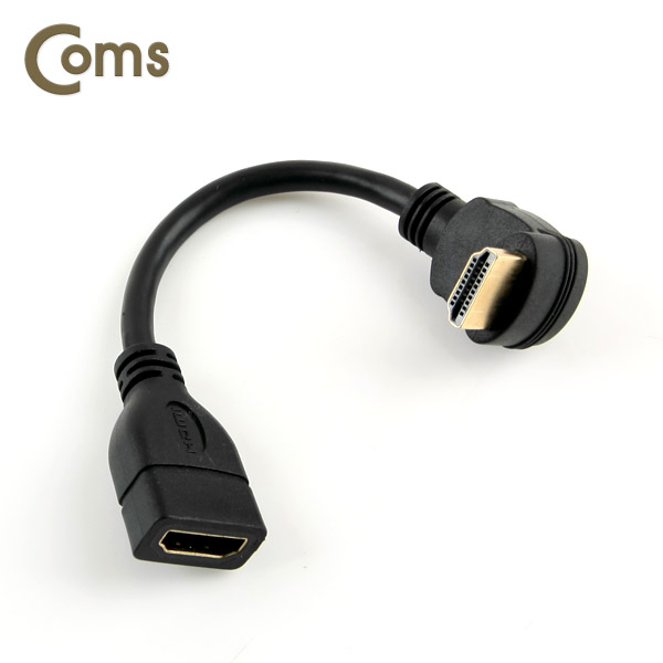 Coms HDMI 케이블 (V1.4/연장) 15cm, Male 하향꺾임(꺽임)