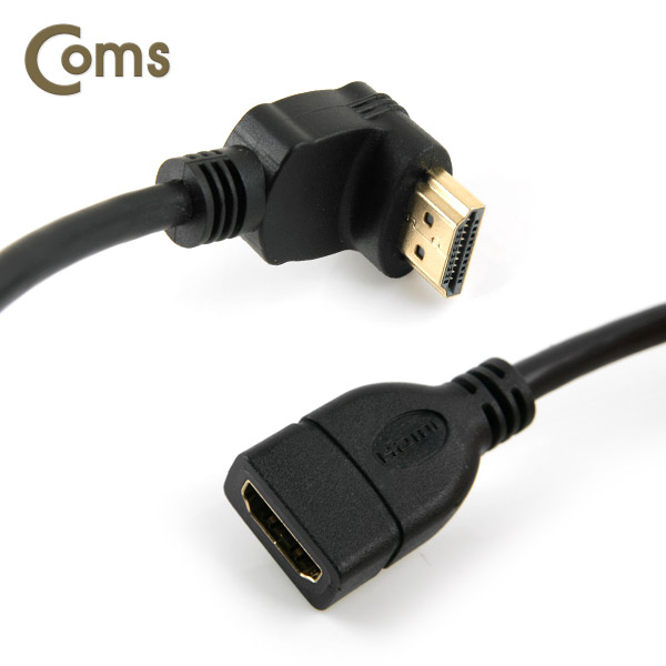 Coms HDMI 케이블 (V1.4/연장) 15cm, Male 하향꺾임(꺽임)