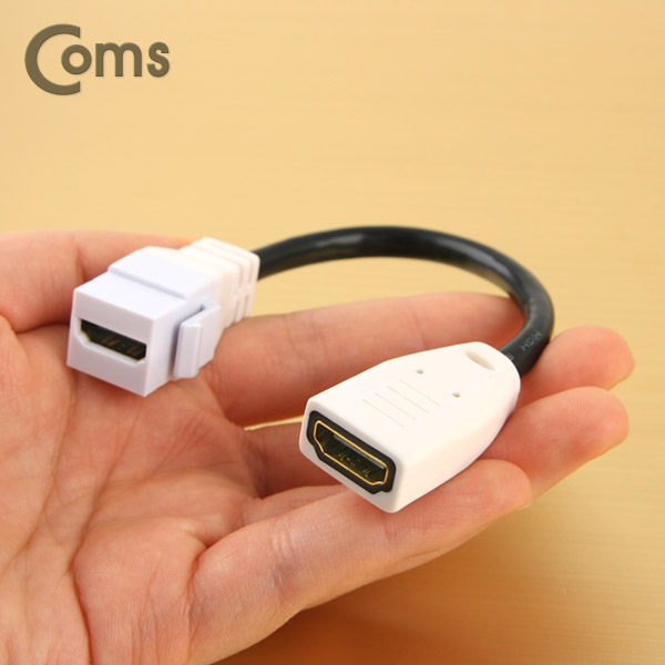 Coms HDMI 케이블 (V1.4/연장) 15cm, Female 키스톤형