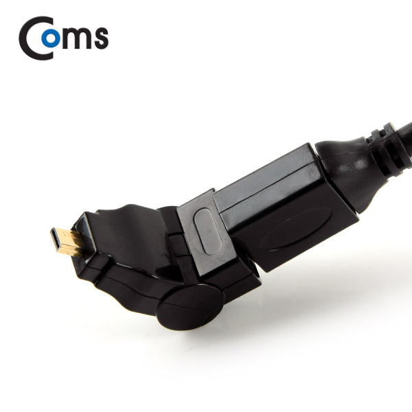 Coms HDMI/HDMI(Micro) 케이블 1,8M, 회전형