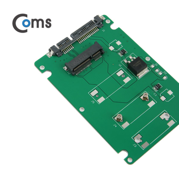 Coms SATA 컨버터(Msata to SATA) 케이스형/White