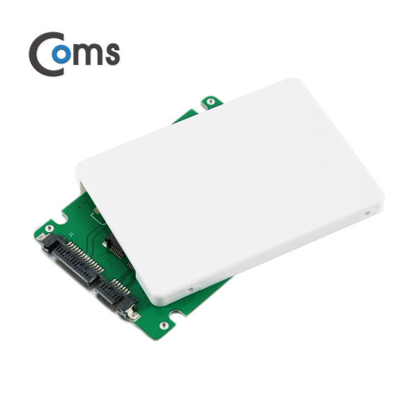 Coms SATA 컨버터(Msata to SATA) 케이스형/White
