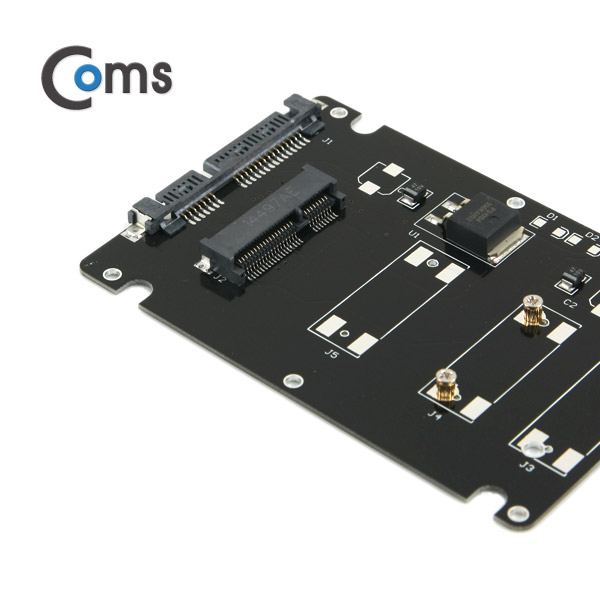 Coms SATA 컨버터(Msata to SATA) 케이스형/Black