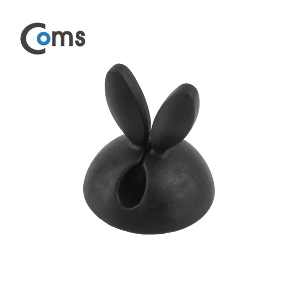 Coms 케이블 고정 홀더(CC-941) 토끼모양/Black