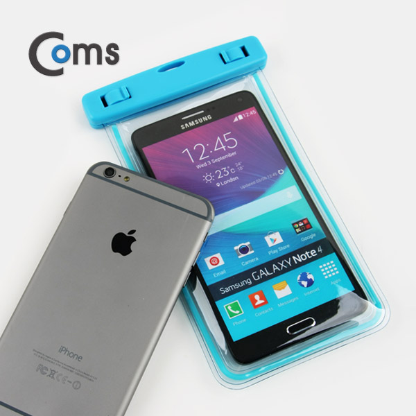 Coms 스마트폰 방수팩(갤노트4/Blue)