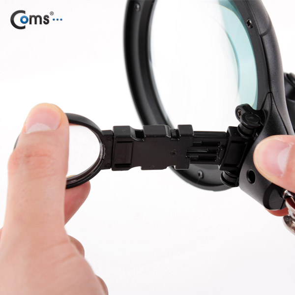 Coms 공구-납땜 보조 작업 스탠드(확대경/집게/인두거치/LED)