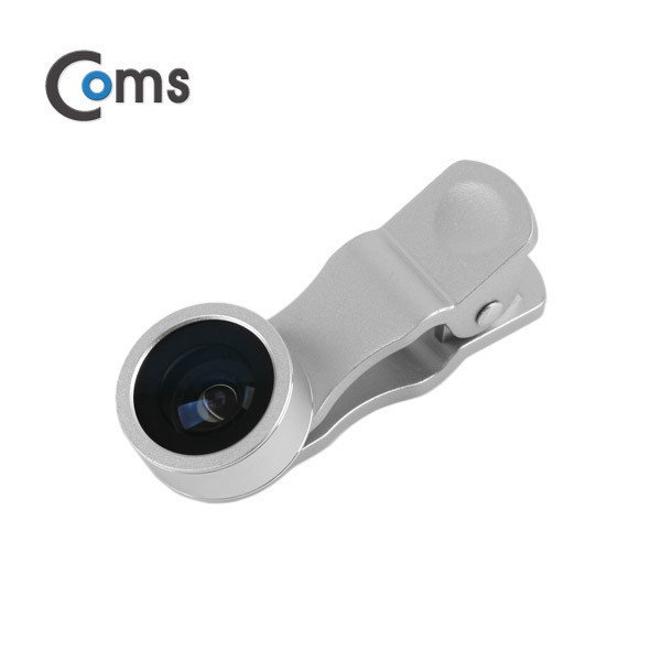 Coms 셀카렌즈, 스마트폰 카메라 확대경(3 in 1) 렌즈교체형/Silver