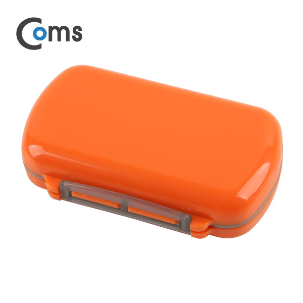Coms 다용도 PVC 수납함 폴더접이식 6단(오렌지)
