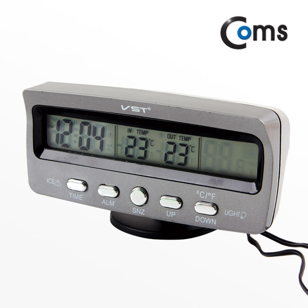 Coms 차량용 시계(달력/온도계) VST-7045V