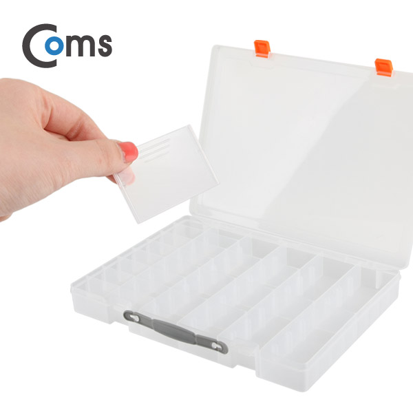 Coms 다용도 PVC 수납함 (26x36cm) 투명