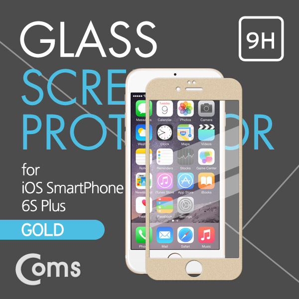 Coms 스마트폰 보호필름(iOS 스마트폰 6S Plus) Gold