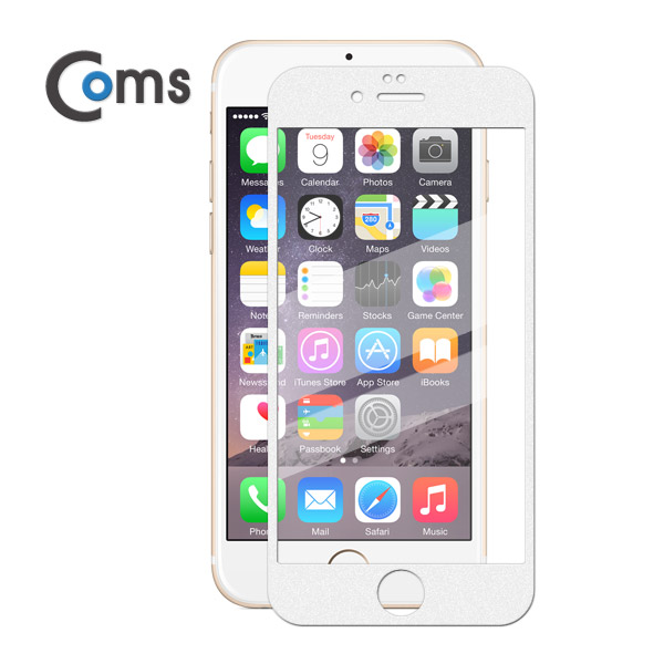Coms 스마트폰 보호필름(A사 iOS 스마트폰 6S Plus) White