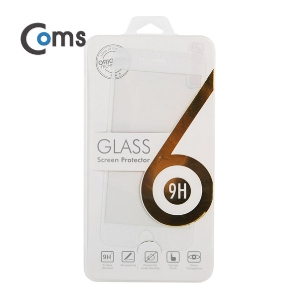 Coms 스마트폰 보호필름(A사 iOS 스마트폰 6S) White