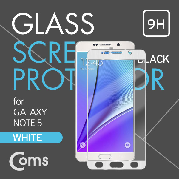 Coms 스마트폰 보호필름(갤노트5) White