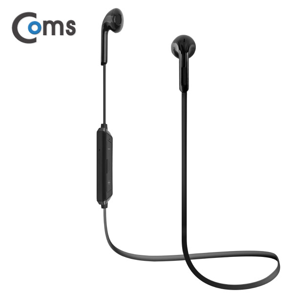 Coms 블루투스 이어셋/이어폰 (Black) / (인이어 가이드 제공) / evn1