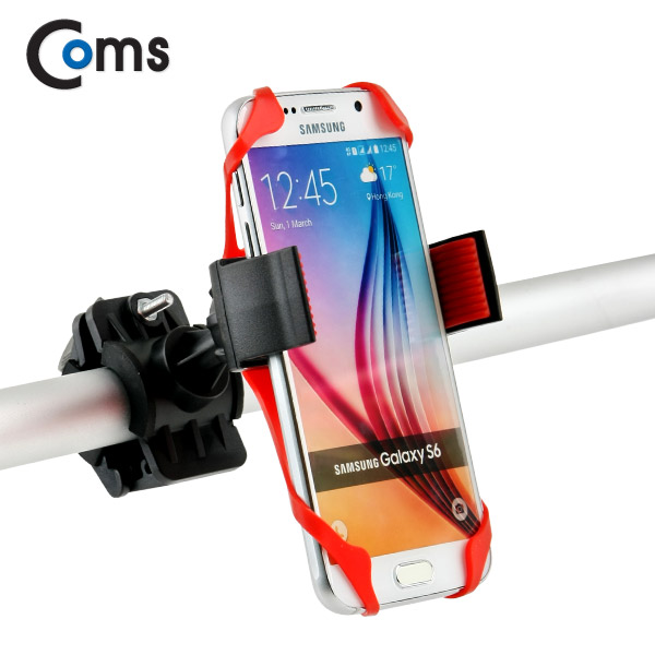 Coms 자전거 휴대폰 /스마트폰 거치대(슬라이드/실리콘 홀더)