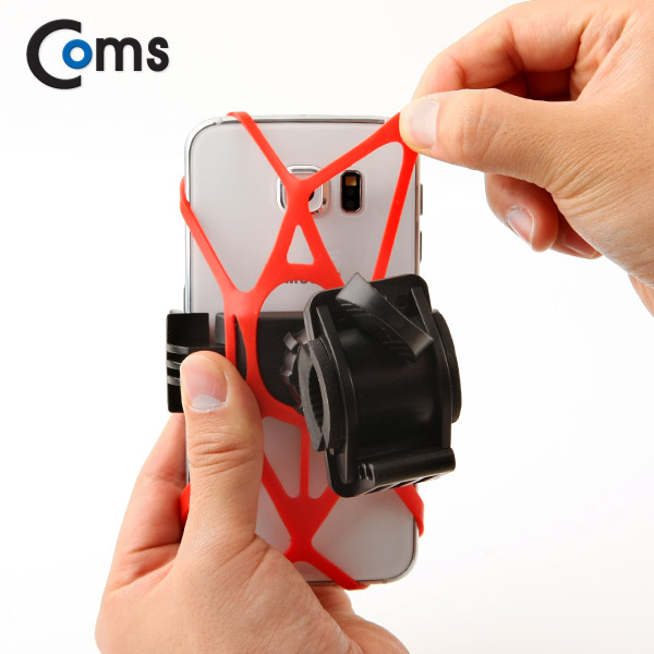 Coms 자전거 휴대폰 /스마트폰 거치대(슬라이드/실리콘 홀더)