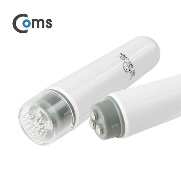 Coms 미니 진동 마사지(미용 용도/4가지 진동면 교체) AA x 1ea