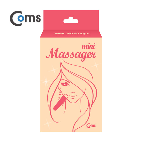 Coms 미니 진동 마사지(미용 용도/4가지 진동면 교체) AA x 1ea