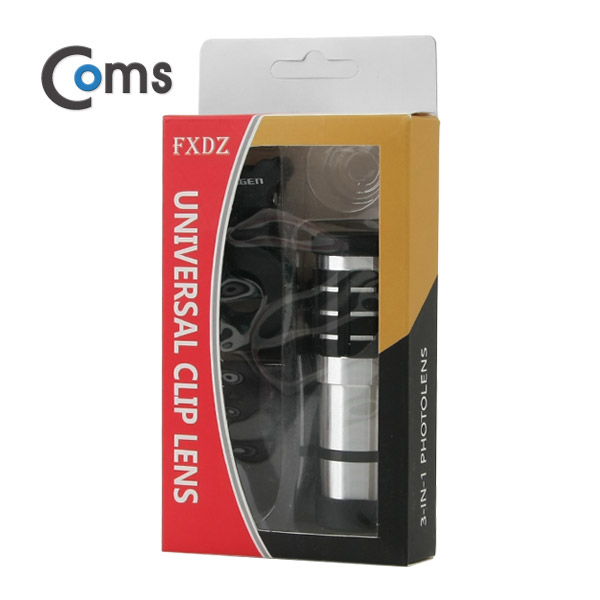 Coms 스마트폰 카메라 확대경, 확대 줌(12x)  클립 고정(만능)