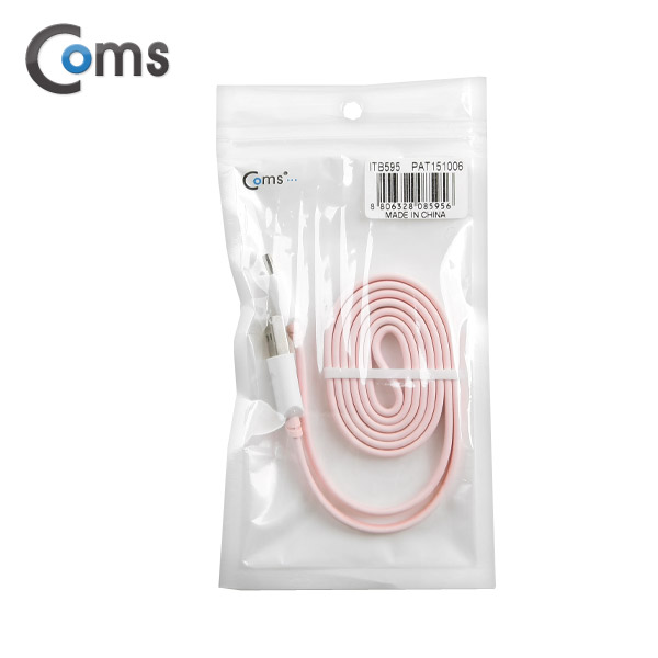 Coms USB/Micro USB 케이블(양면), Pink
