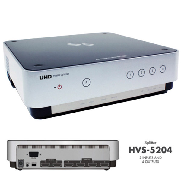 DigitalZone HVS-5204 UHD 듀얼채널 분배기(4ch) / 2입력 4분배기
